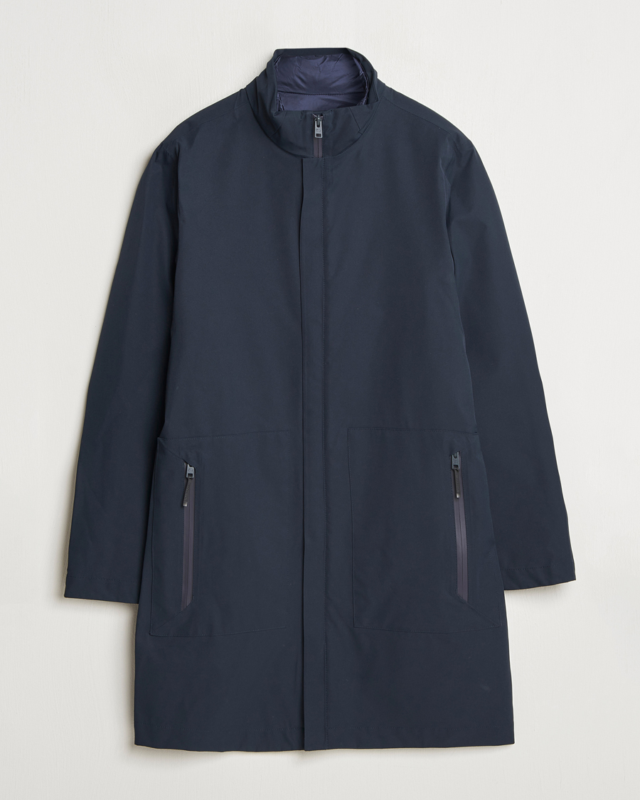Homme | Manteaux Et Vestes | Woolrich | Two Layer 2 in 1 Carcoat Melton Blue
