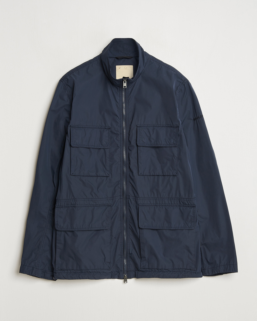 Homme | Manteaux Et Vestes | Woolrich | Urban Field Jacket Melton Blue