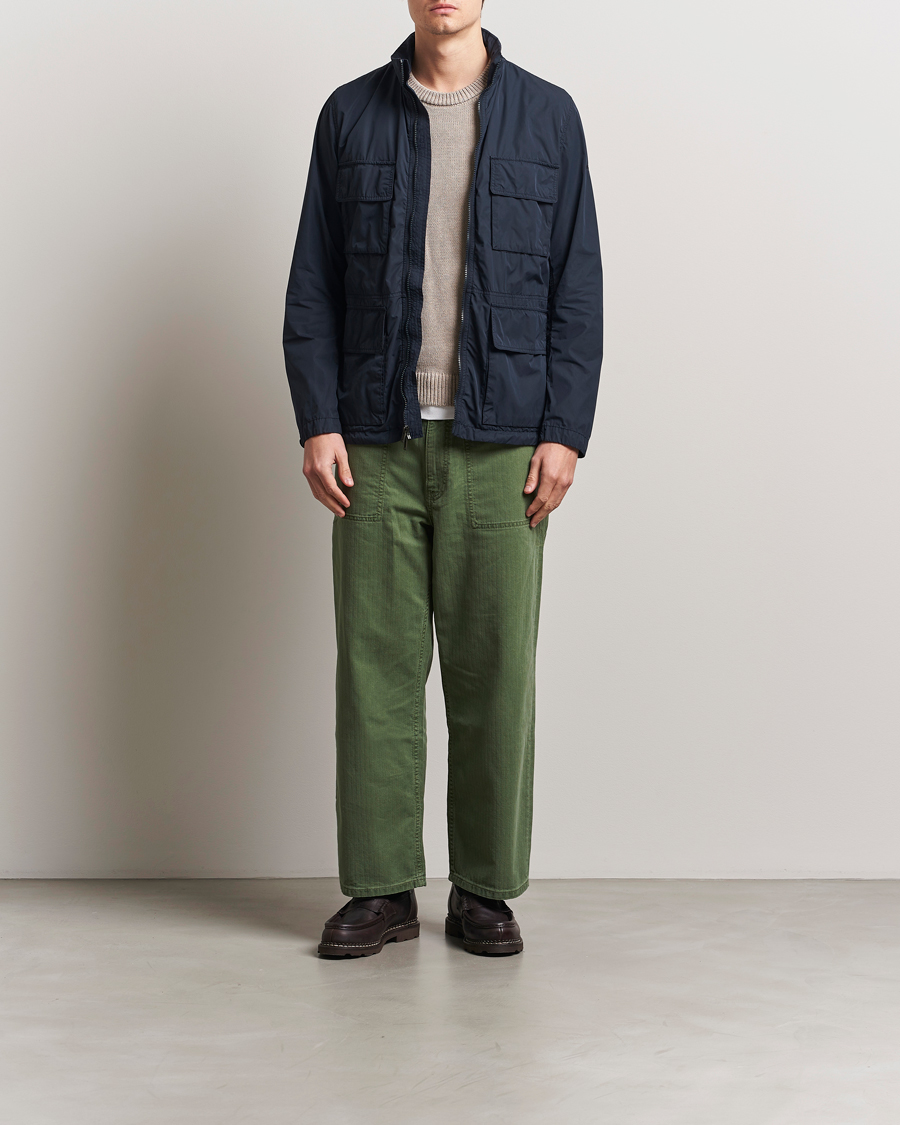 Homme | Manteaux Et Vestes | Woolrich | Urban Field Jacket Melton Blue