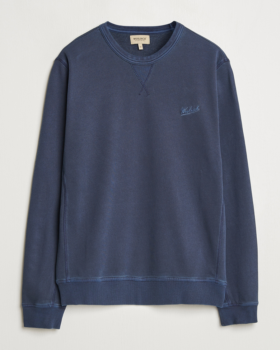Homme | Pulls Et Tricots | Woolrich | Garment Dyed Crewneck Dream Blue