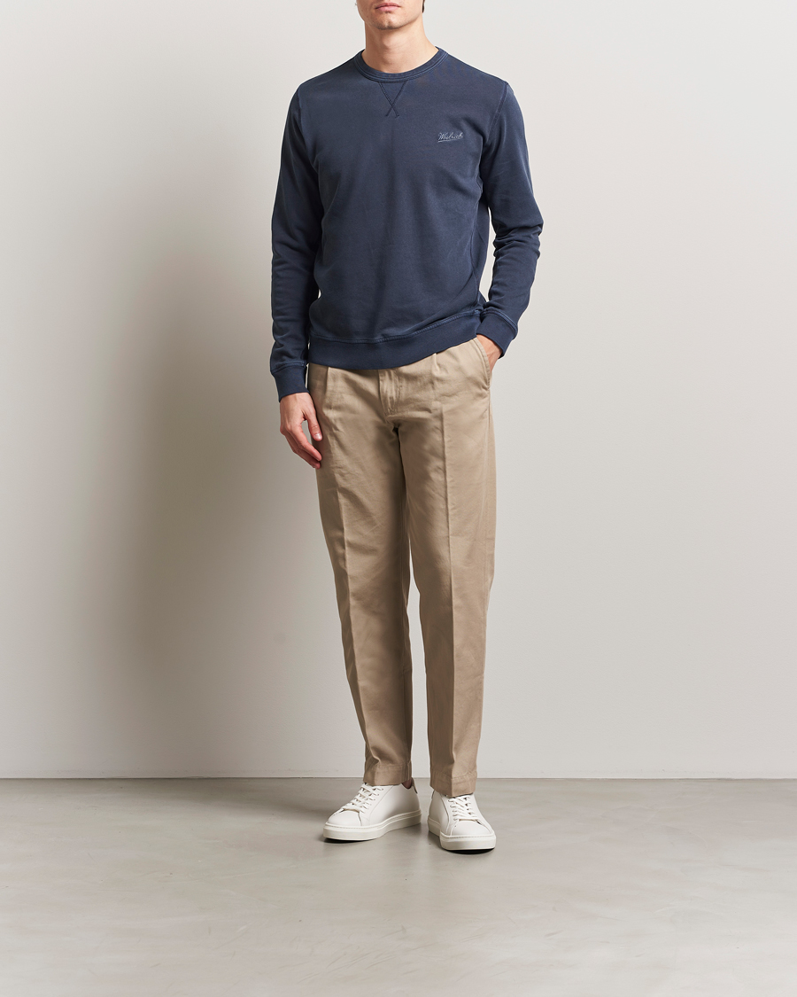 Homme | Pulls Et Tricots | Woolrich | Garment Dyed Crewneck Dream Blue