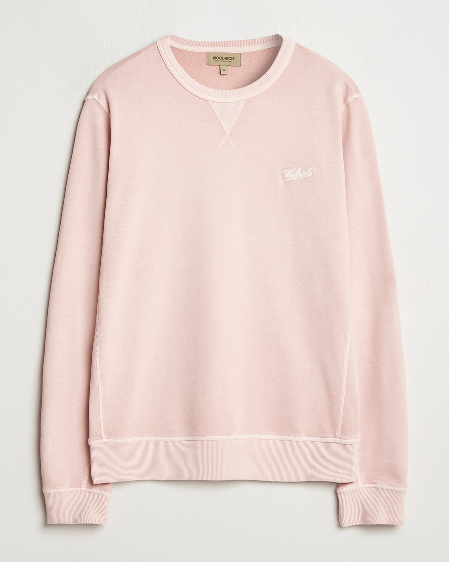Homme | Pulls Et Tricots | Woolrich | Garment Dyed Crewneck Rose Smoke