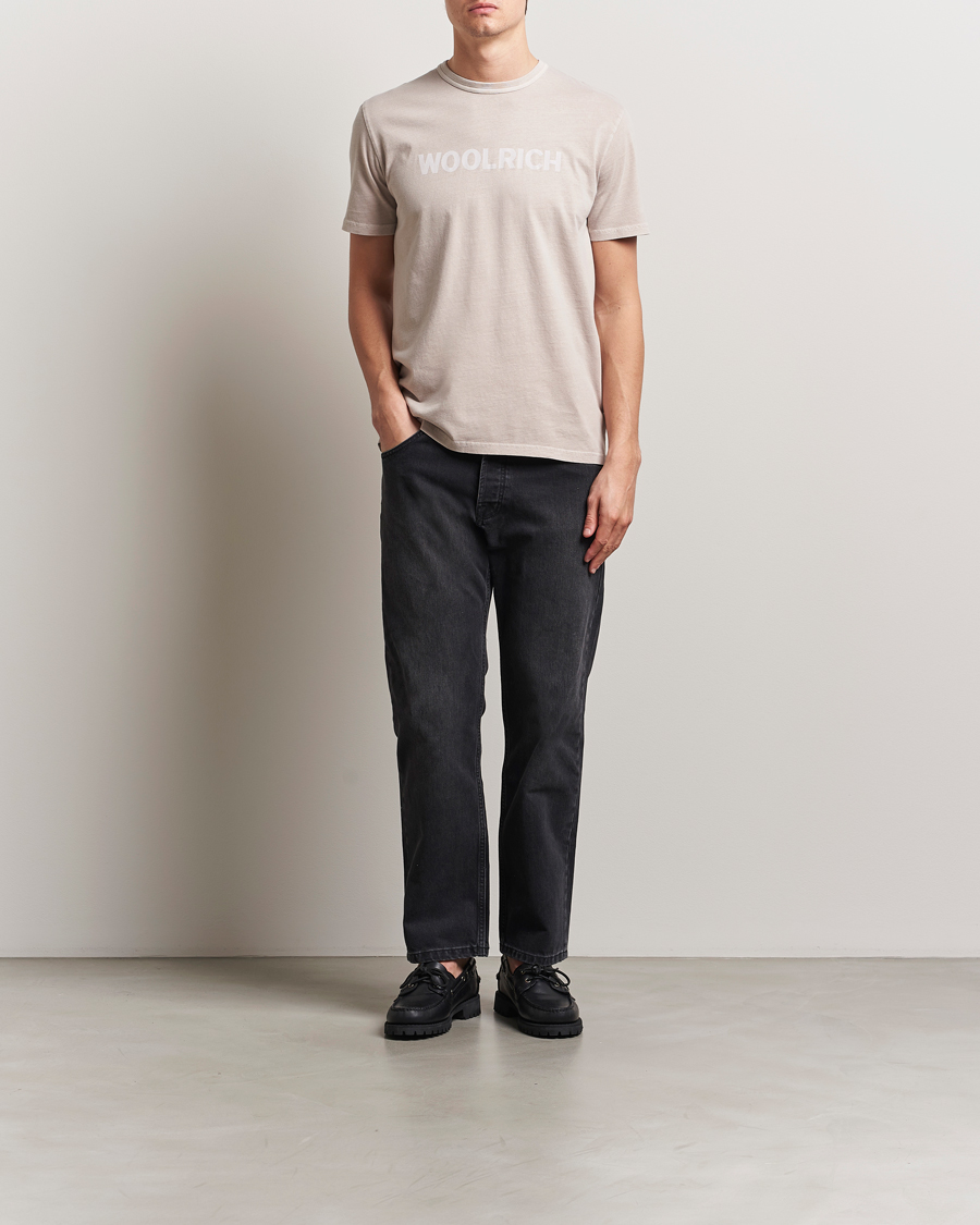 Homme | T-shirts | Woolrich | Light Garment Dyed T-Shirt Dove