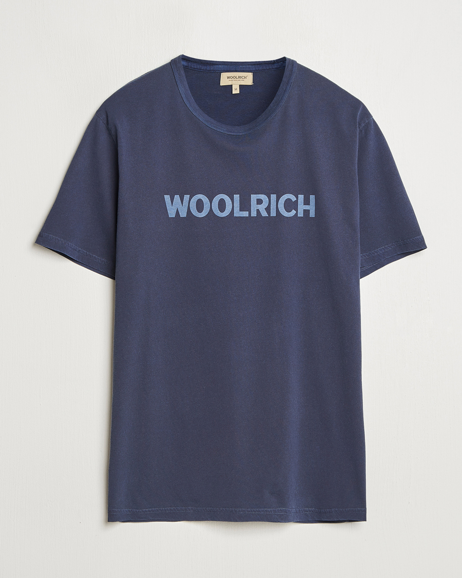Homme | T-shirts | Woolrich | Light Garment Dyed T-Shirt Dream Blue