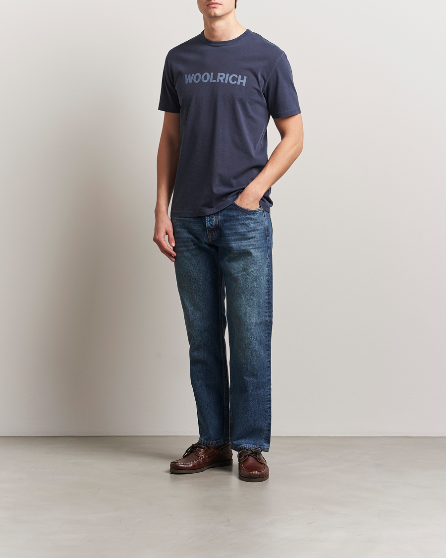Homme | T-shirts | Woolrich | Light Garment Dyed T-Shirt Dream Blue