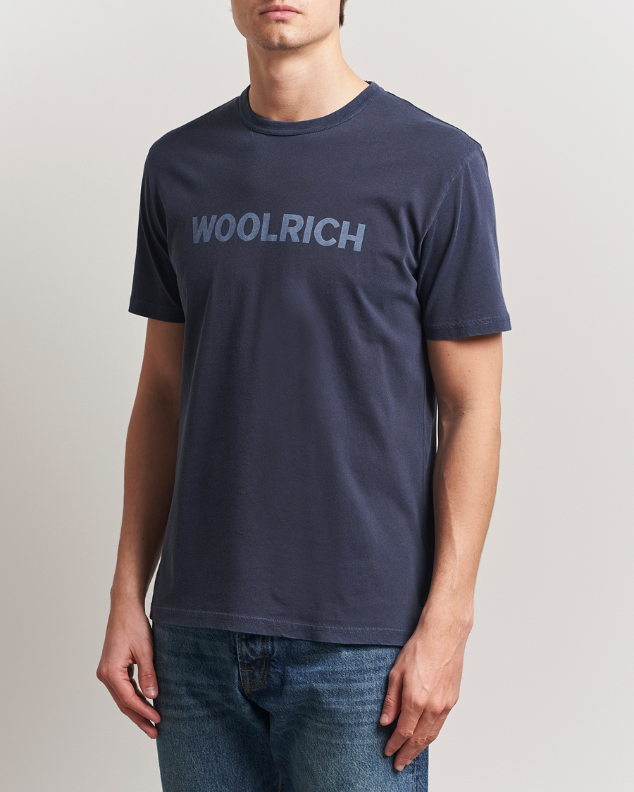 Homme | T-shirts | Woolrich | Light Garment Dyed T-Shirt Dream Blue
