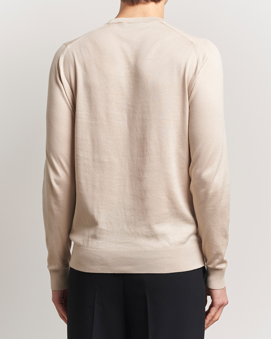 Homme | Pulls Et Tricots | John Smedley | Rowland Sea Island Crew Neck Pullover Almond