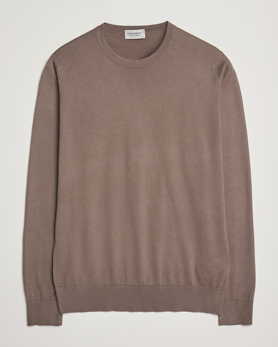 Homme | Pulls Et Tricots | John Smedley | Rowland Sea Island Crew Neck Pullover Beige Musk