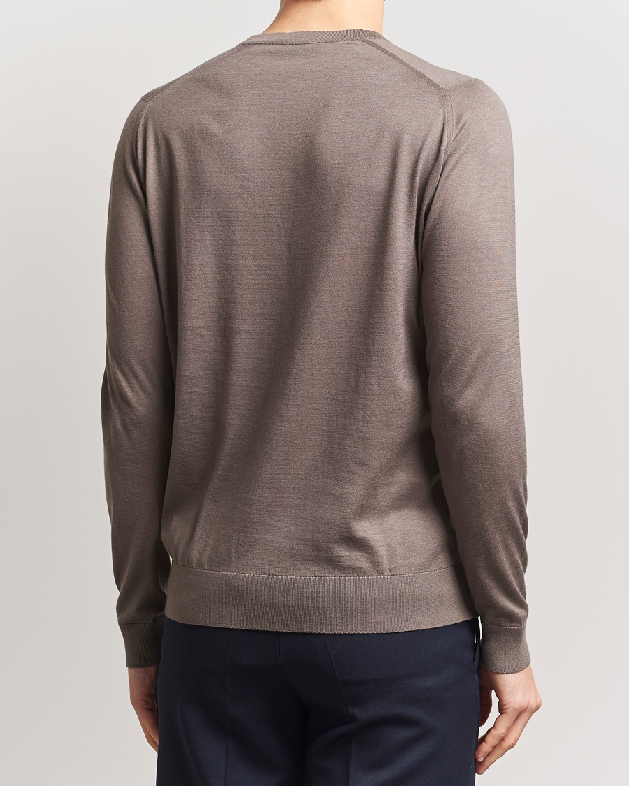 Homme | Pulls Et Tricots | John Smedley | Rowland Sea Island Crew Neck Pullover Beige Musk