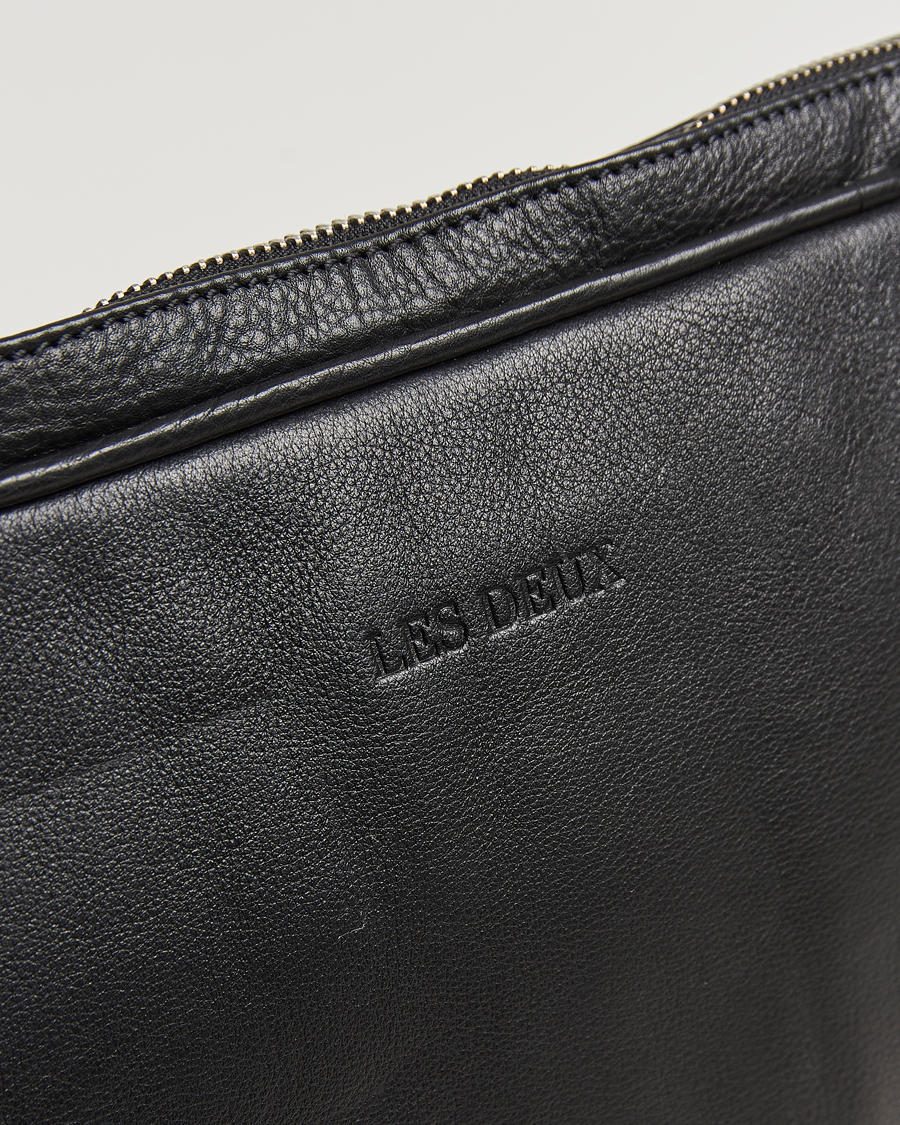 Homme | Sacs | LES DEUX | Leather Laptop Sleeve Black