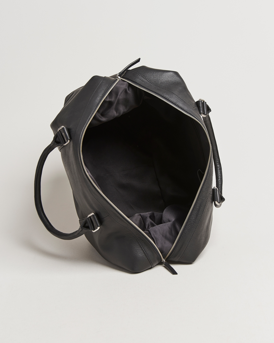 Homme | Les Deux Leather Weekendbag Black | LES DEUX | Leather Weekendbag Black