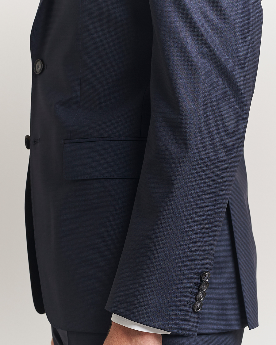 Homme | Costumes | BOSS BLACK | Huge Wool Peak Lapel Suit Dark Blue