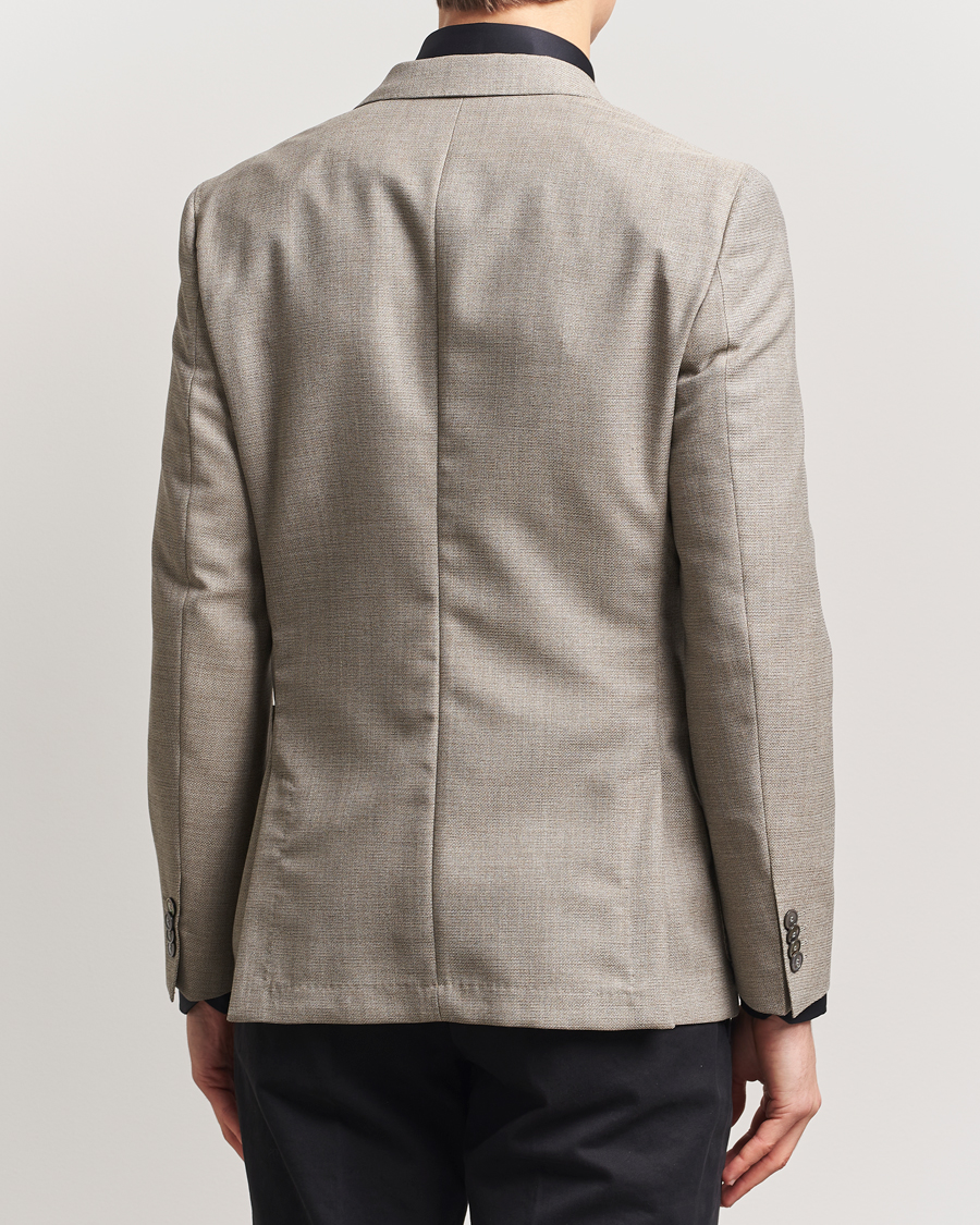 Homme | Blazers | BOSS BLACK | Huge Wool Double Breasted Blazer Light Beige