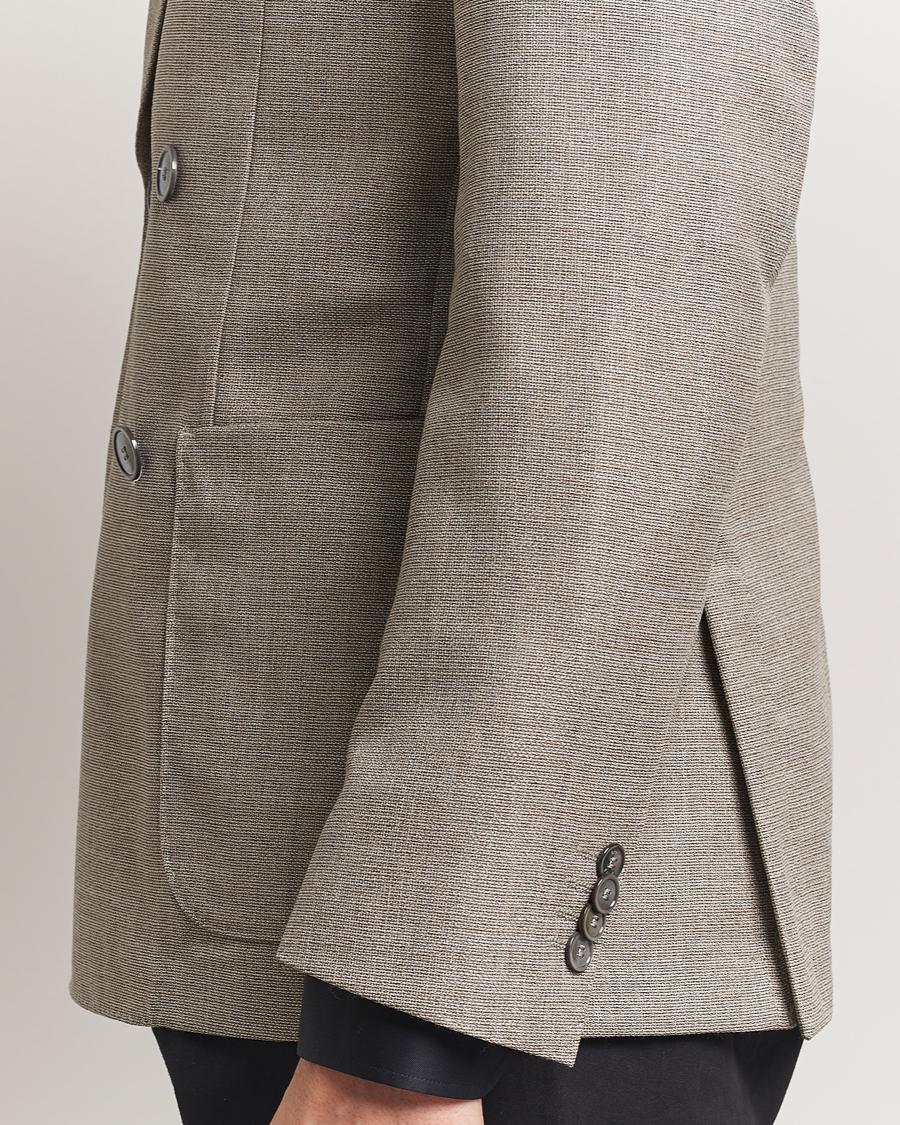 Homme | Blazers | BOSS BLACK | Huge Wool Double Breasted Blazer Light Beige
