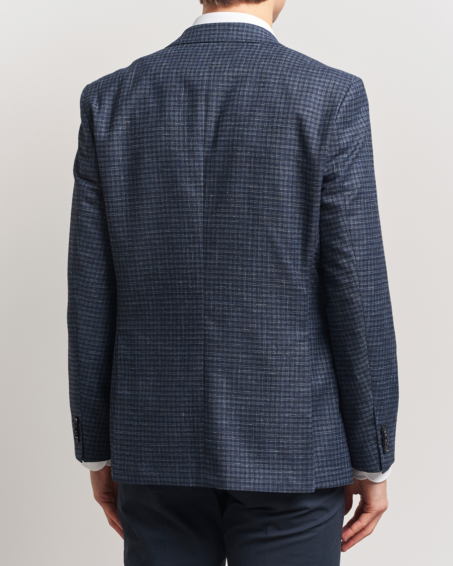 Homme | Blazers | BOSS BLACK | Janson Wool Dogtooth Blazer Medium Blue