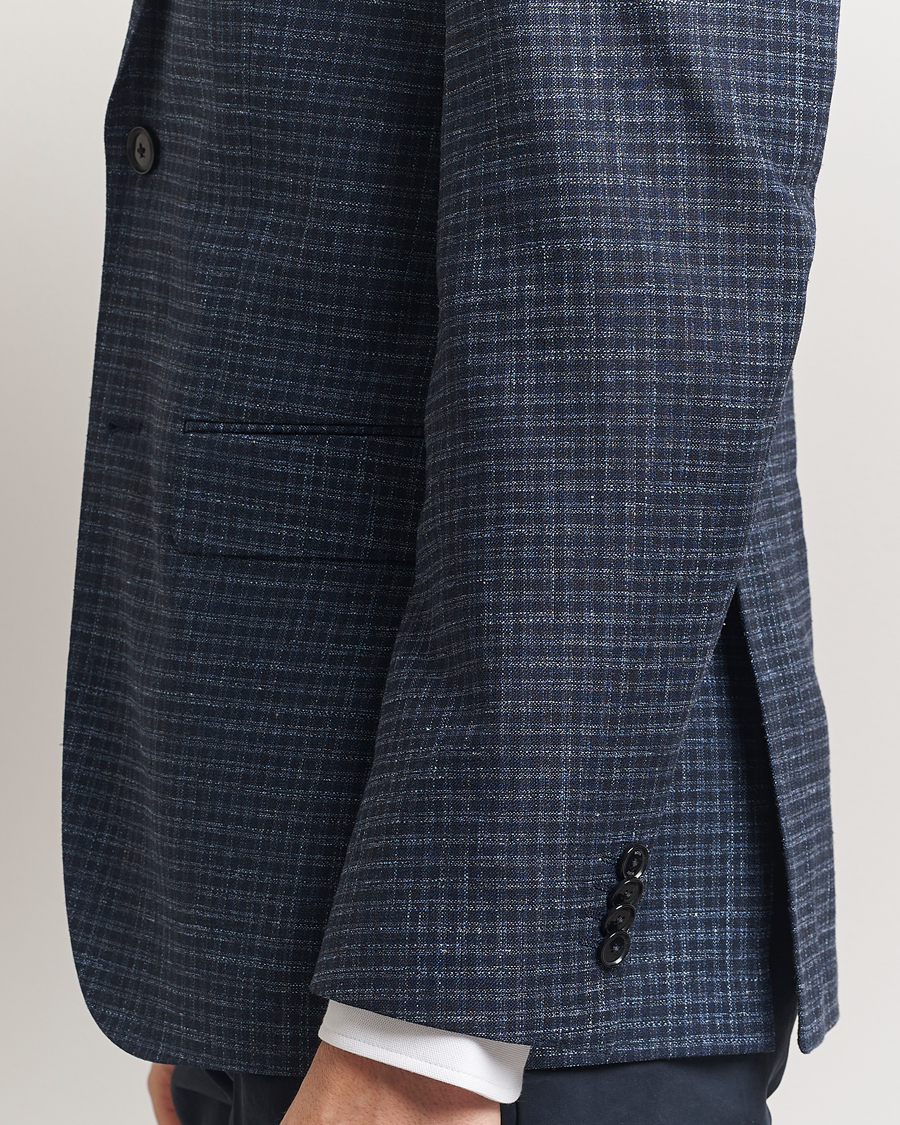 Homme | Blazers | BOSS BLACK | Janson Wool Dogtooth Blazer Medium Blue