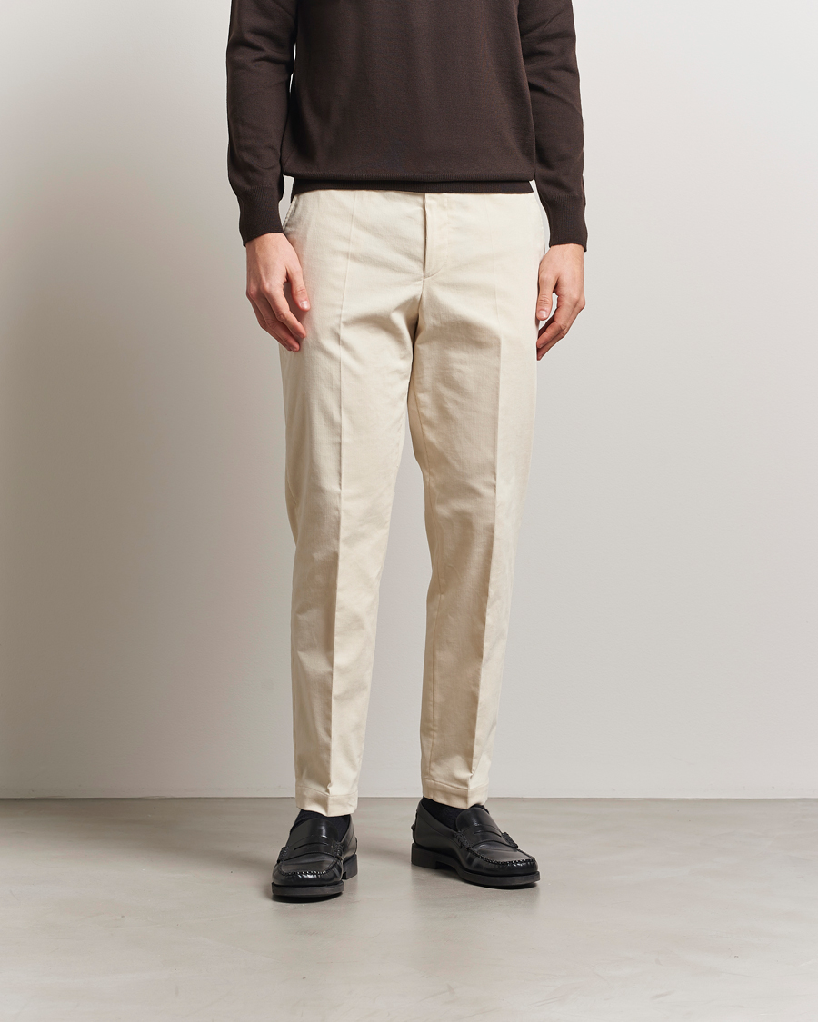 Homme | Pantalons | BOSS BLACK | Perin Spring Cord Trousers Open White