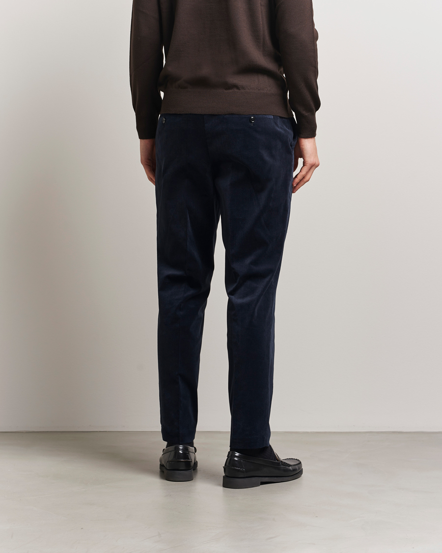 Homme | Pantalons | BOSS BLACK | Perin Spring Cord Trousers Dark Blue