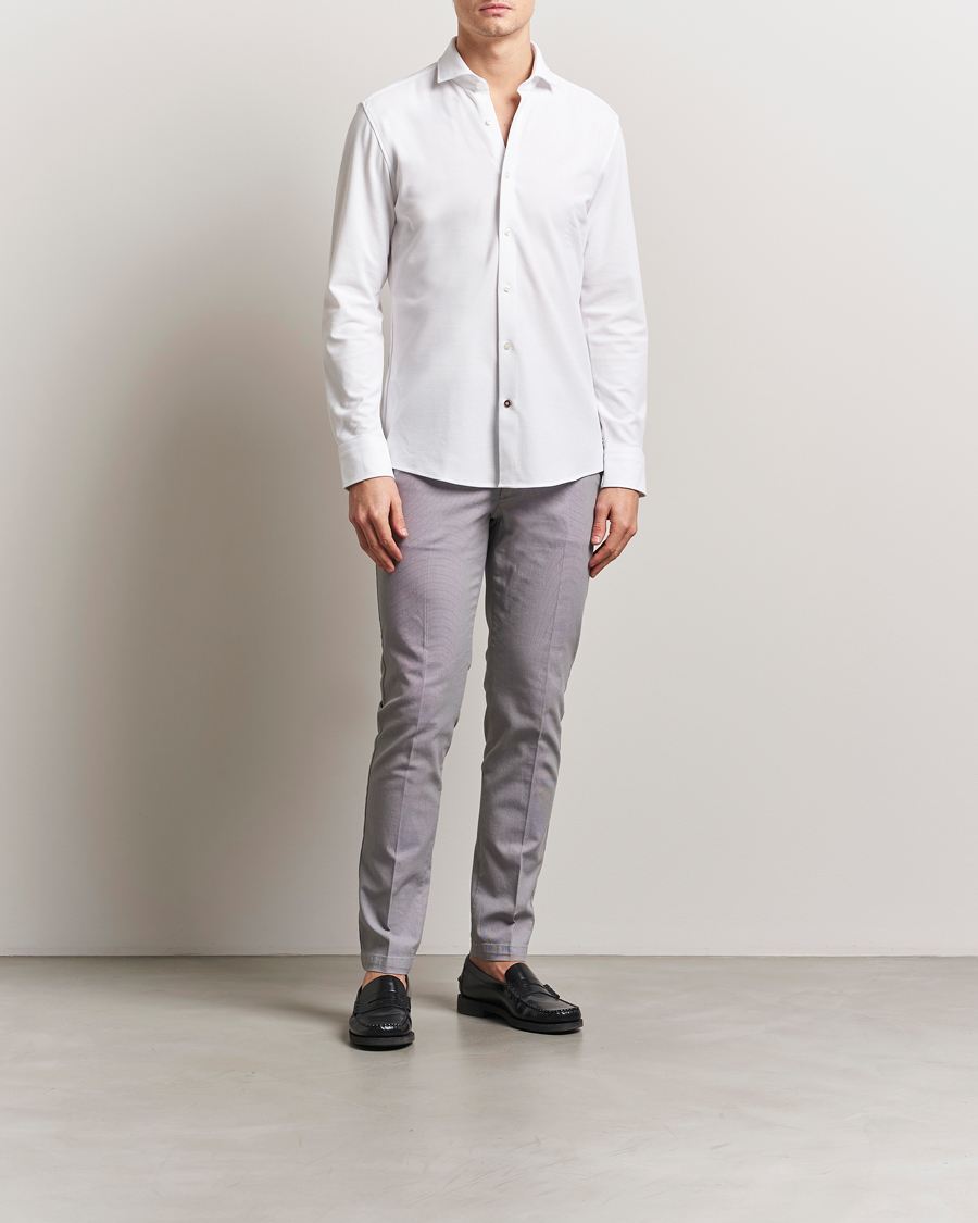 Homme | Pantalons | BOSS BLACK | Kaito Structured Cotton Pants Dark Grey