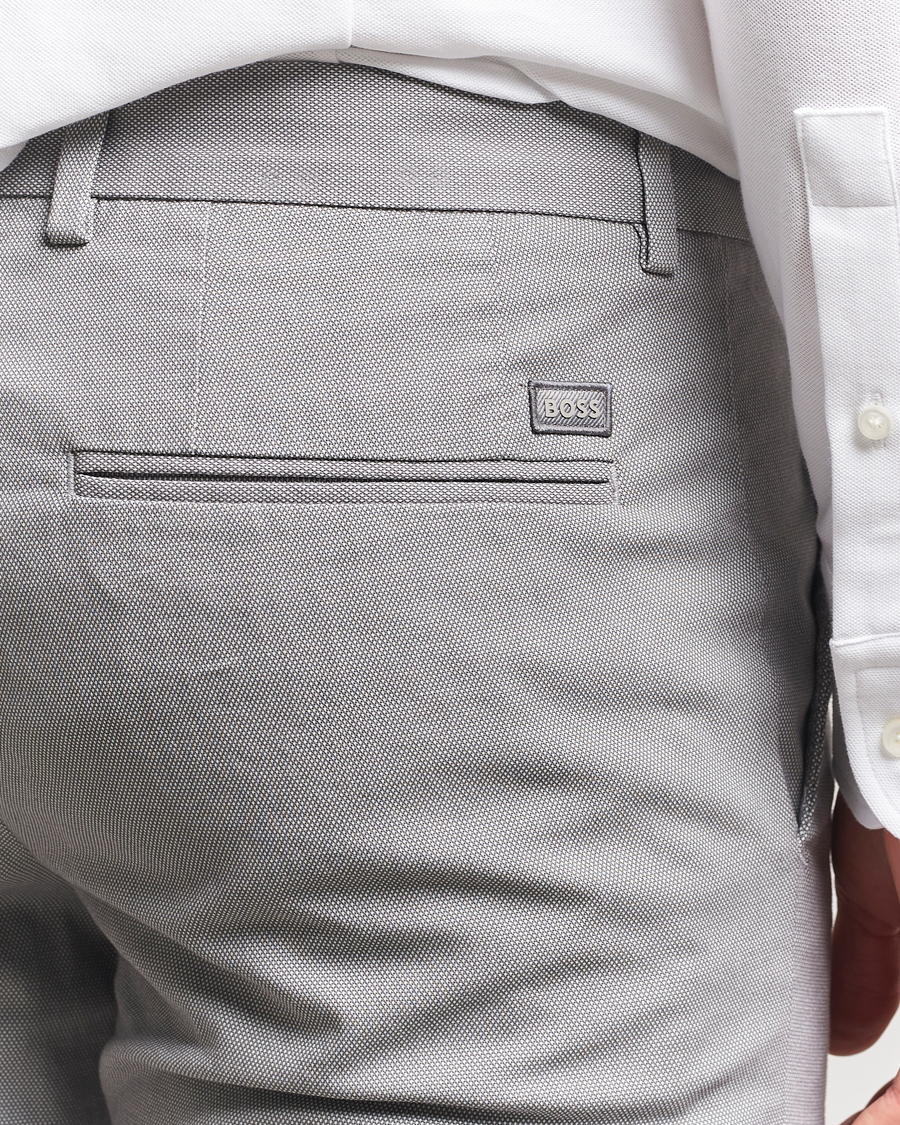 Homme | Pantalons | BOSS BLACK | Kaito Structured Cotton Pants Dark Grey