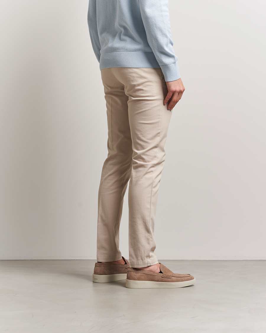 Homme | Pantalons | BOSS BLACK | Kaito Structured Cotton Pants Light Beige