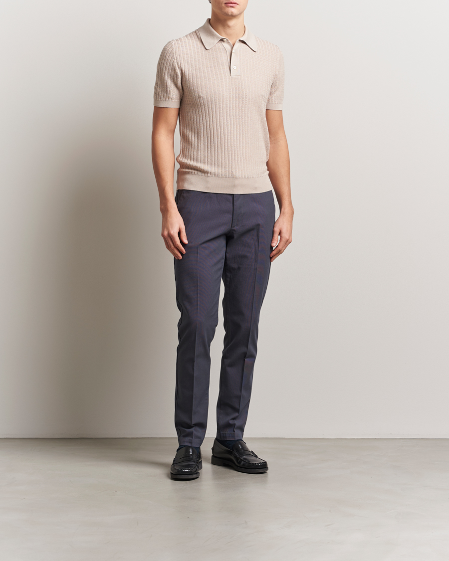 Homme | Pantalons | BOSS BLACK | Kaito Structured Cotton Pants Dark Blue