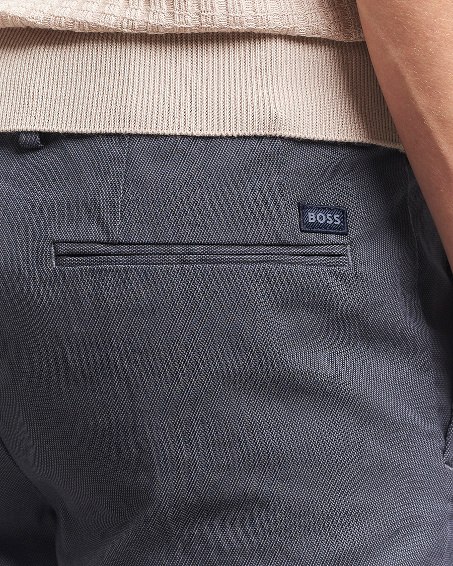 Homme | Pantalons | BOSS BLACK | Kaito Structured Cotton Pants Dark Blue