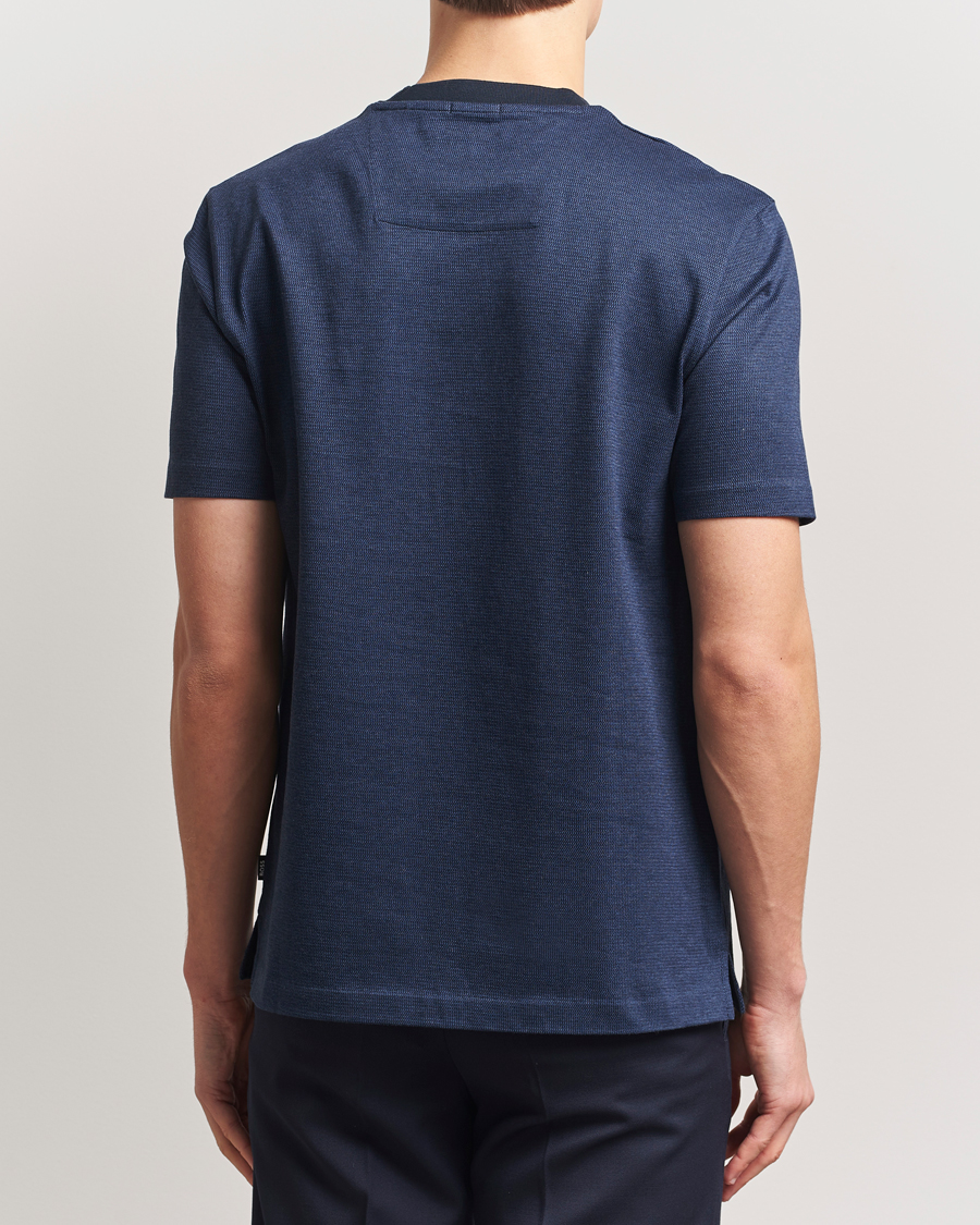 Homme | T-shirts | BOSS BLACK | Thompson Structured T-Shirt Dark Blue