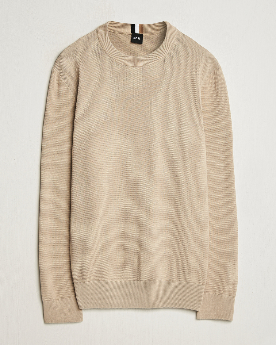 Homme | Pulls Et Tricots | BOSS BLACK | Ecaio Knitted Sweater Light Beige