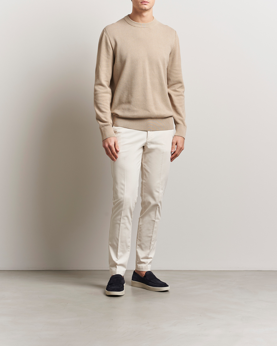 Homme | Pulls Et Tricots | BOSS BLACK | Ecaio Knitted Sweater Light Beige