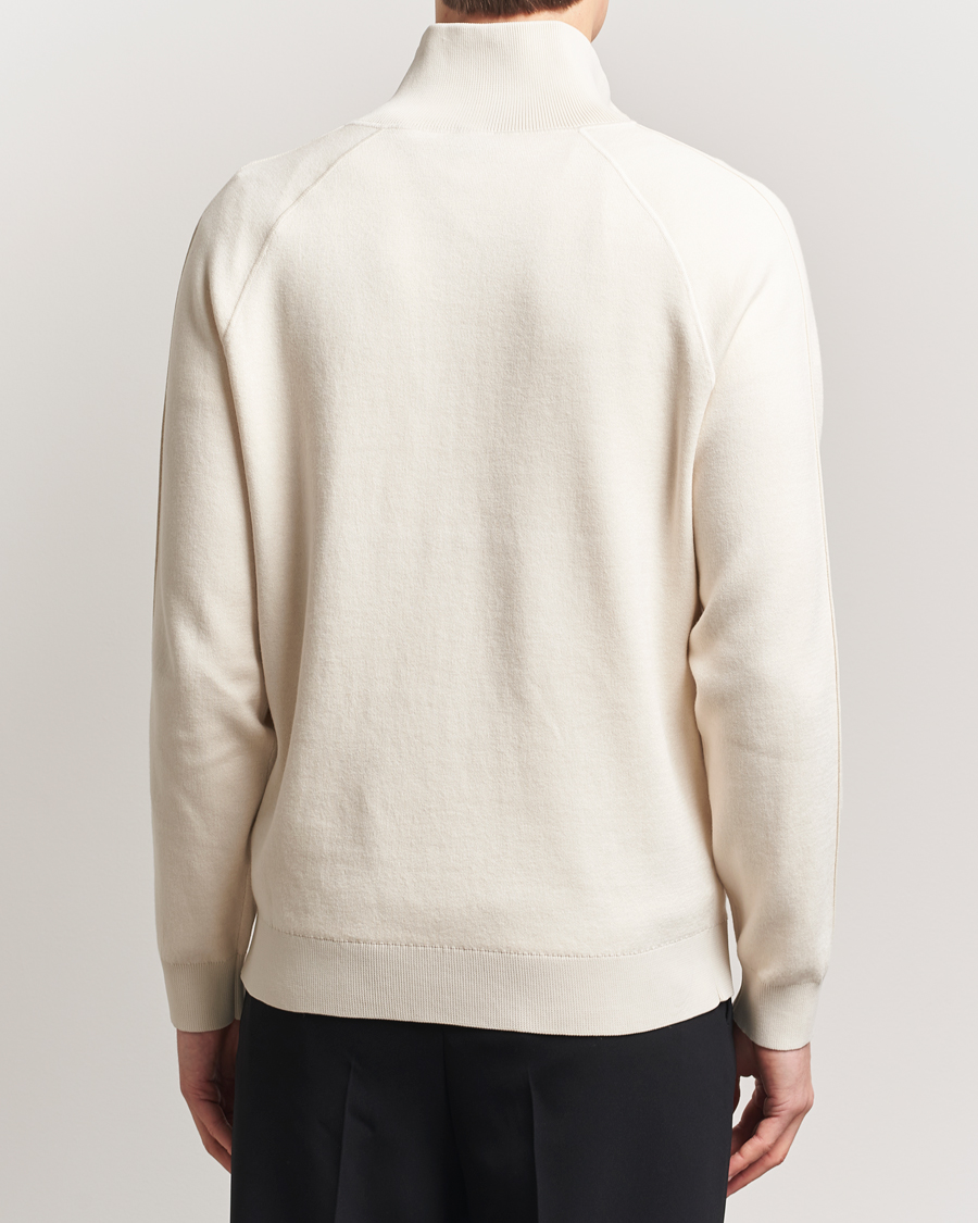 Homme | Pulls Et Tricots | BOSS BLACK | Domico Knitted Full Zip Open White