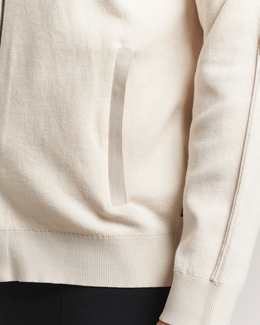 Homme | Pulls Et Tricots | BOSS BLACK | Domico Knitted Full Zip Open White