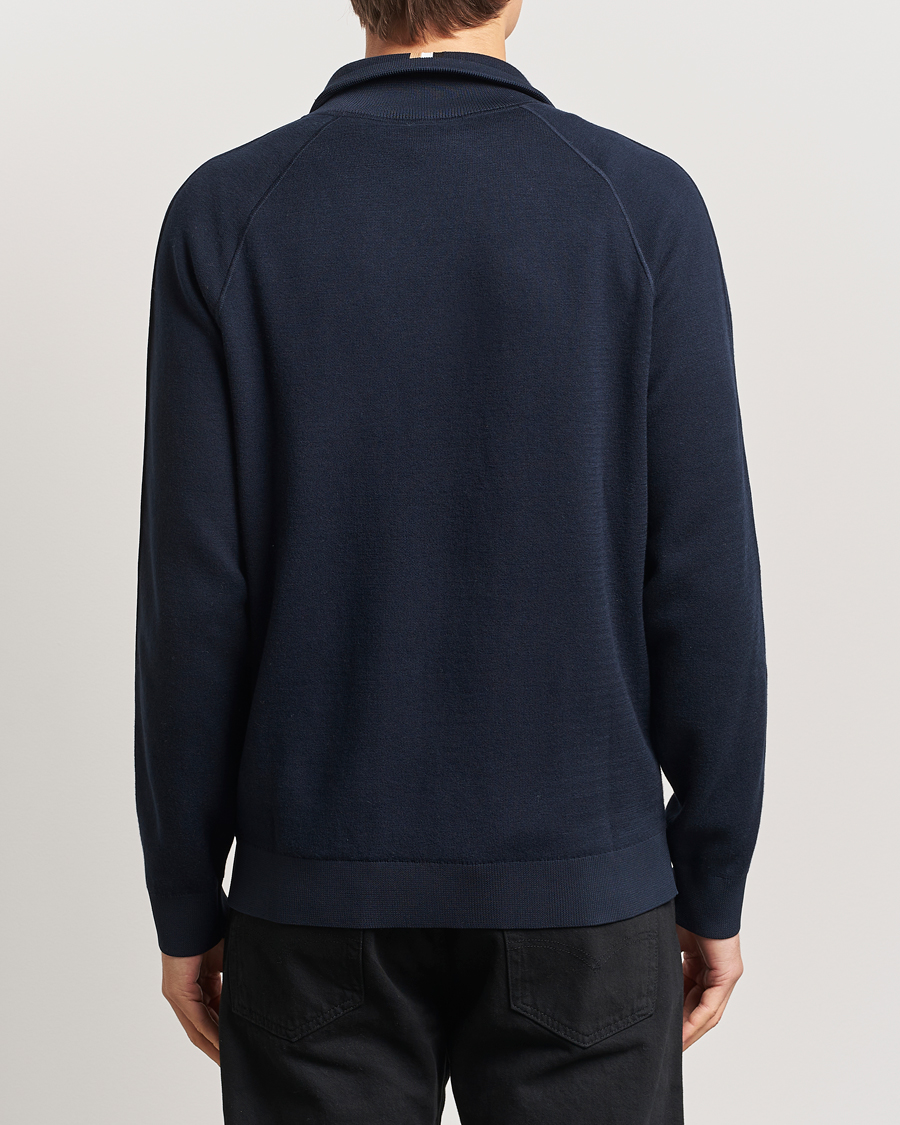 Homme | Pulls Et Tricots | BOSS BLACK | Domico Knitted Full Zip Dark Blue
