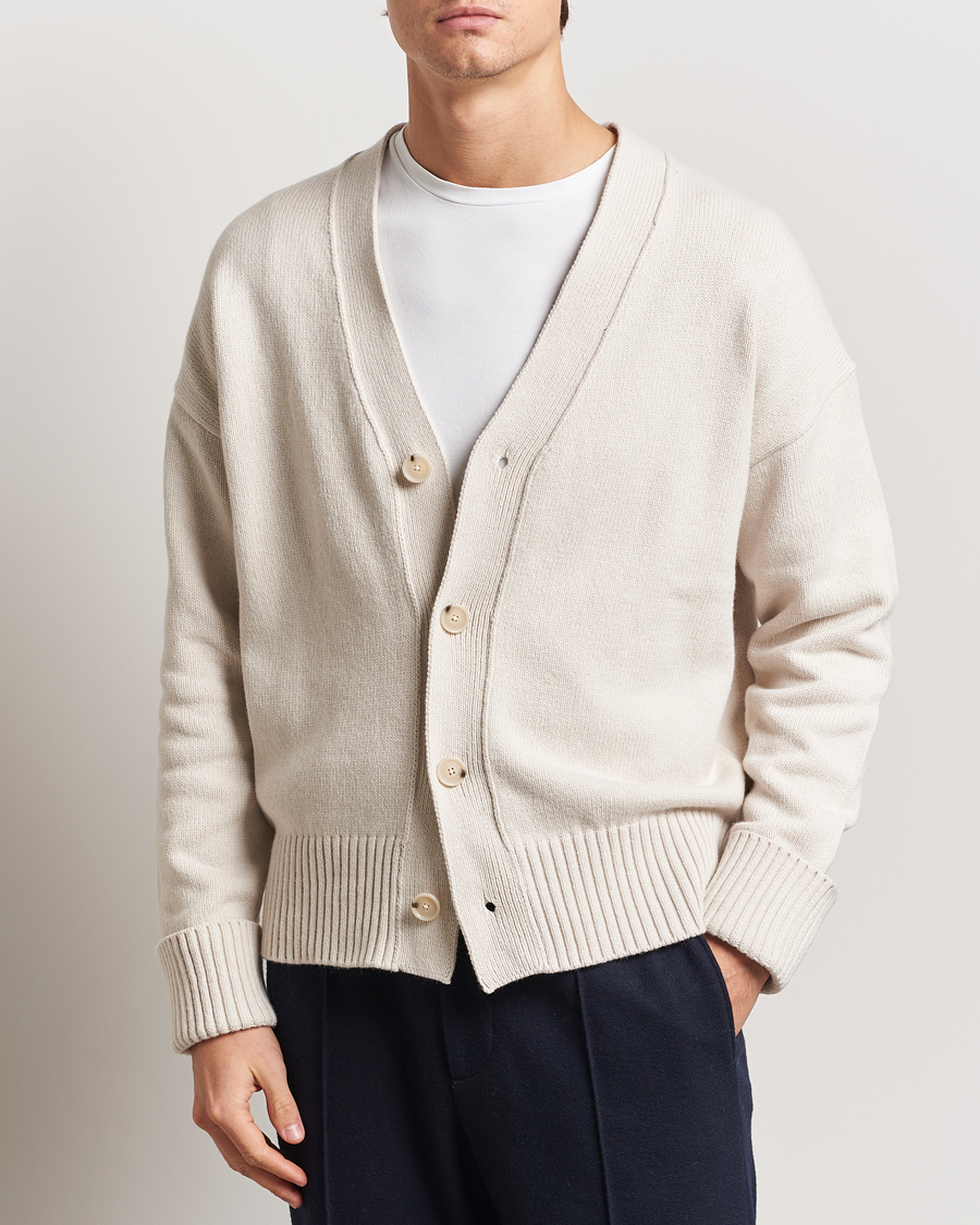 Homme | Pulls Et Tricots | BOSS BLACK | Bellaco Knitted Cardigan Open White
