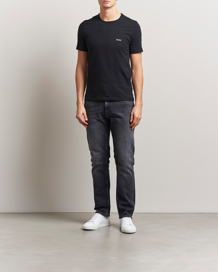 Homme | T-shirts | BOSS BLACK | 3-Pack Crew Neck T-Shirt Black/White/Green