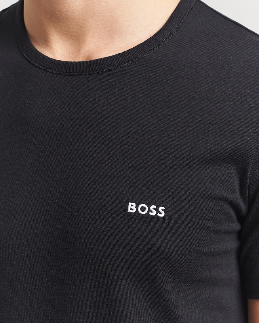 Homme | T-shirts | BOSS BLACK | 3-Pack Crew Neck T-Shirt Black/White/Green