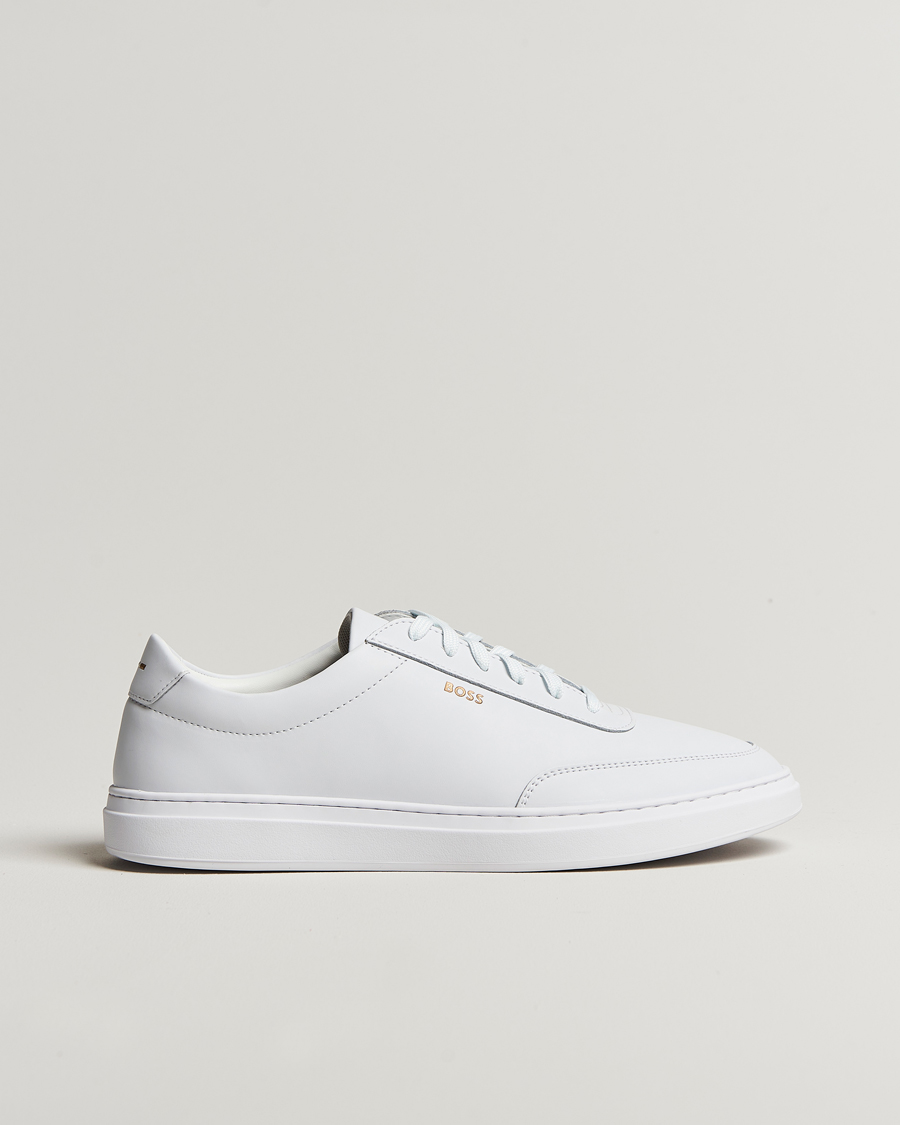 Homme | BOSS BLACK Kieran Leather Sneaker White | BOSS BLACK | Kieran Leather Sneaker White