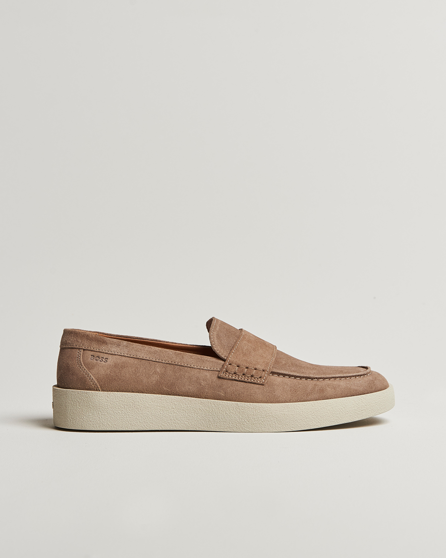 Homme | BOSS BLACK Clay Suede Loafer Medium Beige | BOSS BLACK | Clay Suede Loafer Medium Beige