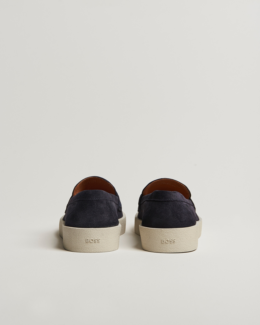 Homme | BOSS BLACK Clay Suede Loafer Dark Blue | BOSS BLACK | Clay Suede Loafer Dark Blue
