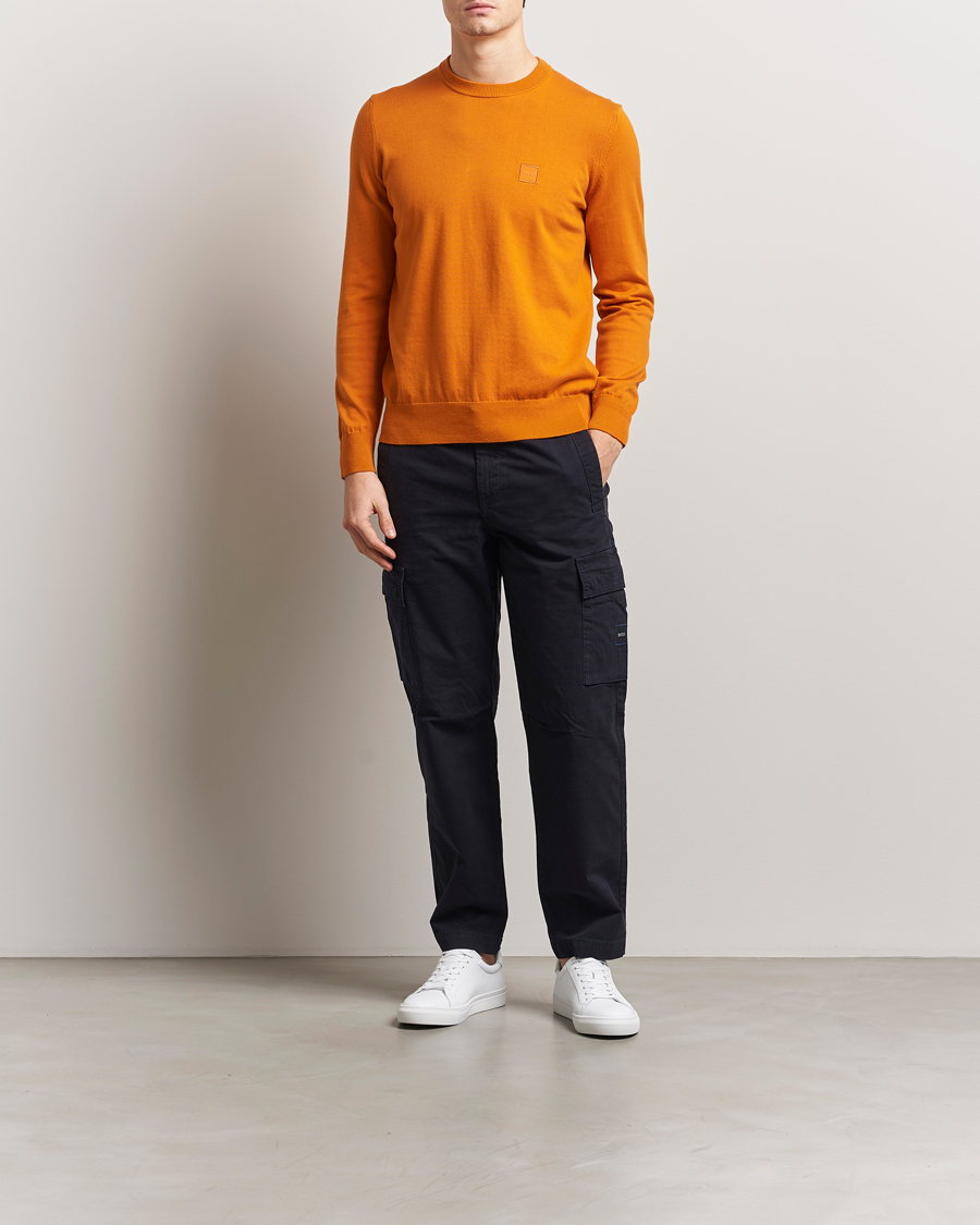 Homme | Pulls Et Tricots | BOSS ORANGE | Kanovano Knitted Sweater Open Orange