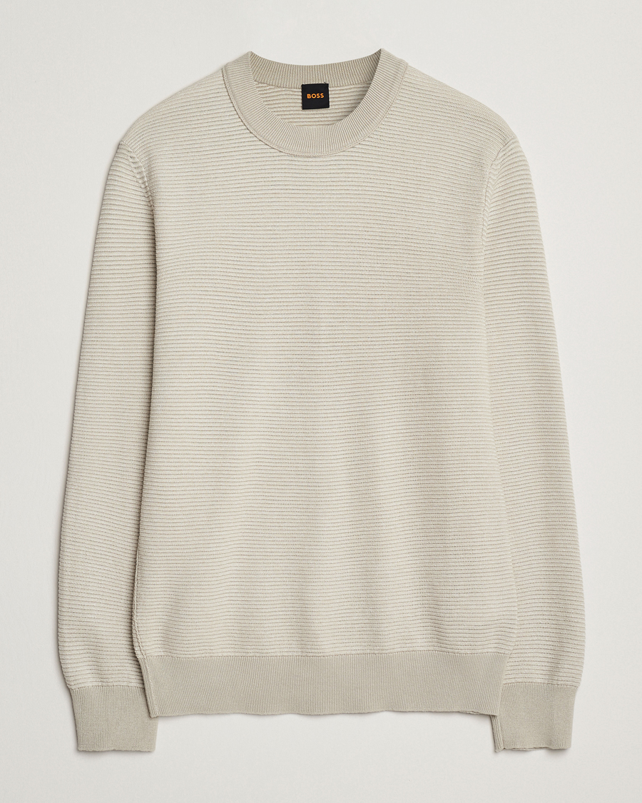 Homme | Pulls Et Tricots | BOSS ORANGE | Aspoki Structured Knitted Sweater Light Beige