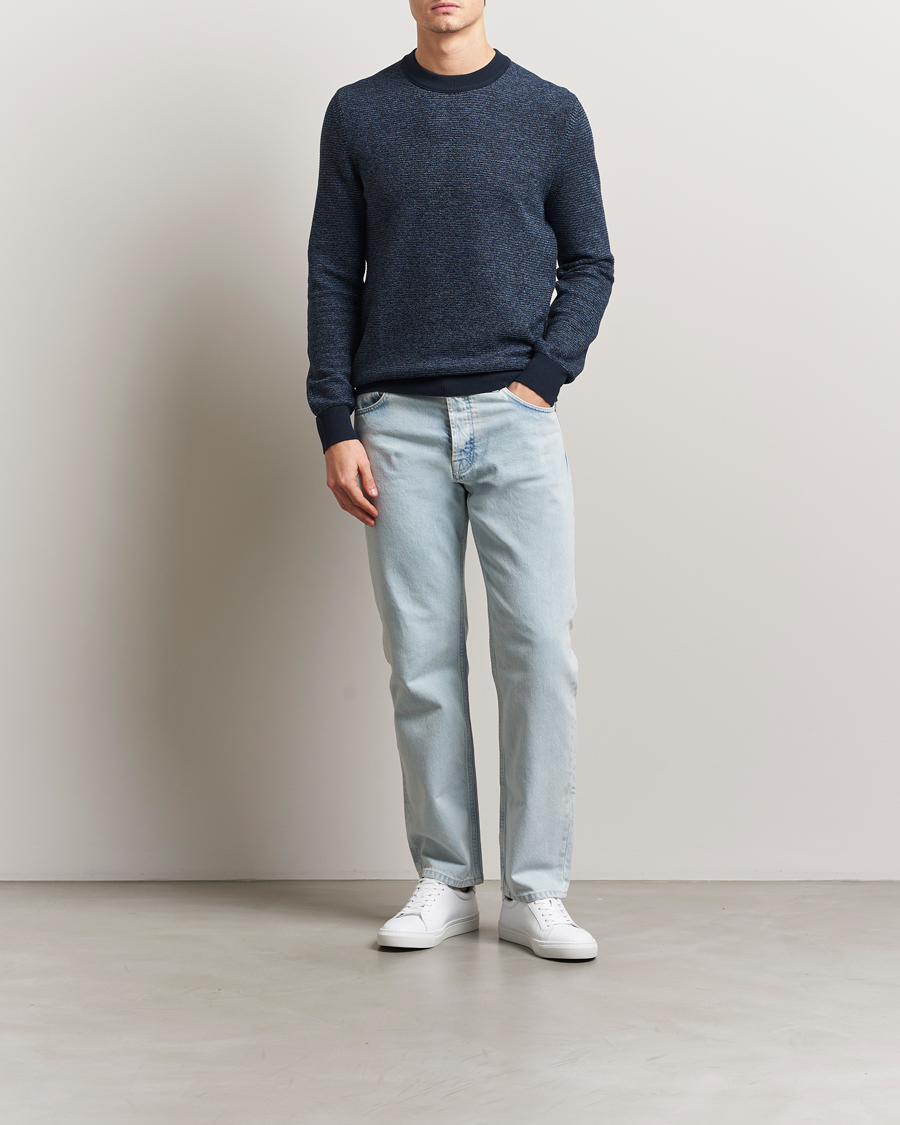 Homme | Pulls Et Tricots | BOSS ORANGE | Aspoki Structured Knitted Sweater Dark Blue