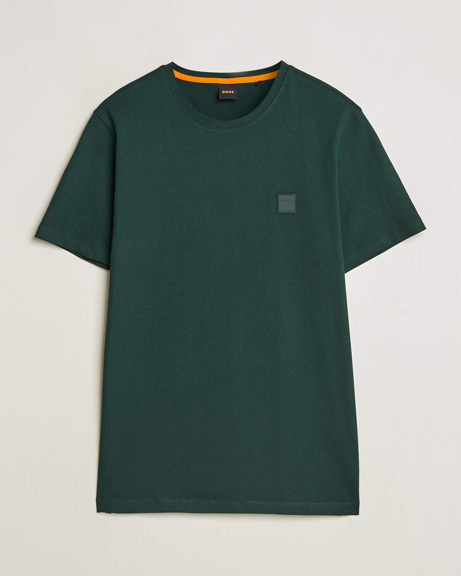 Homme | T-shirts | BOSS ORANGE | Tales Logo Crew Neck T-Shirt Open Green