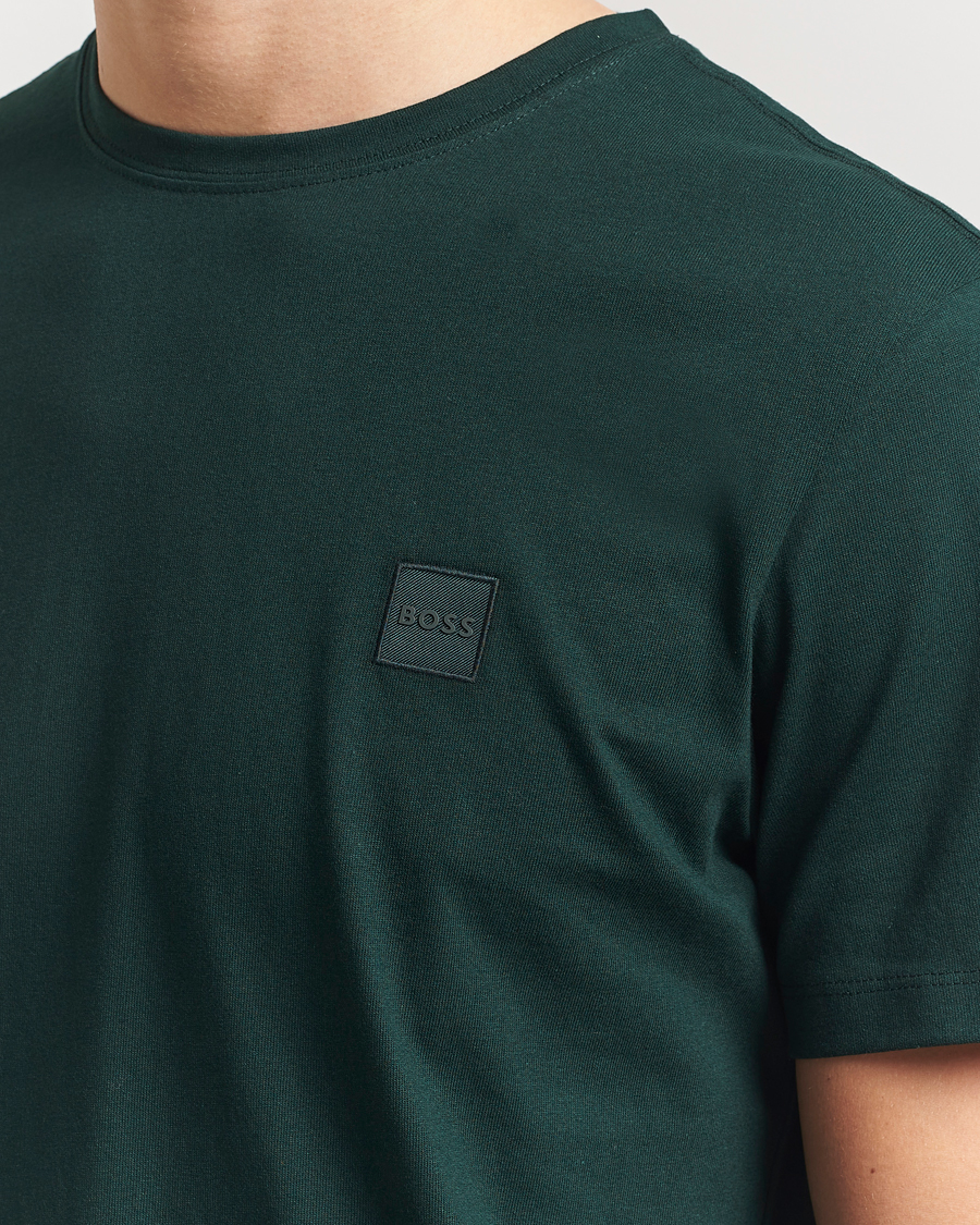 Homme | T-shirts | BOSS ORANGE | Tales Logo Crew Neck T-Shirt Open Green