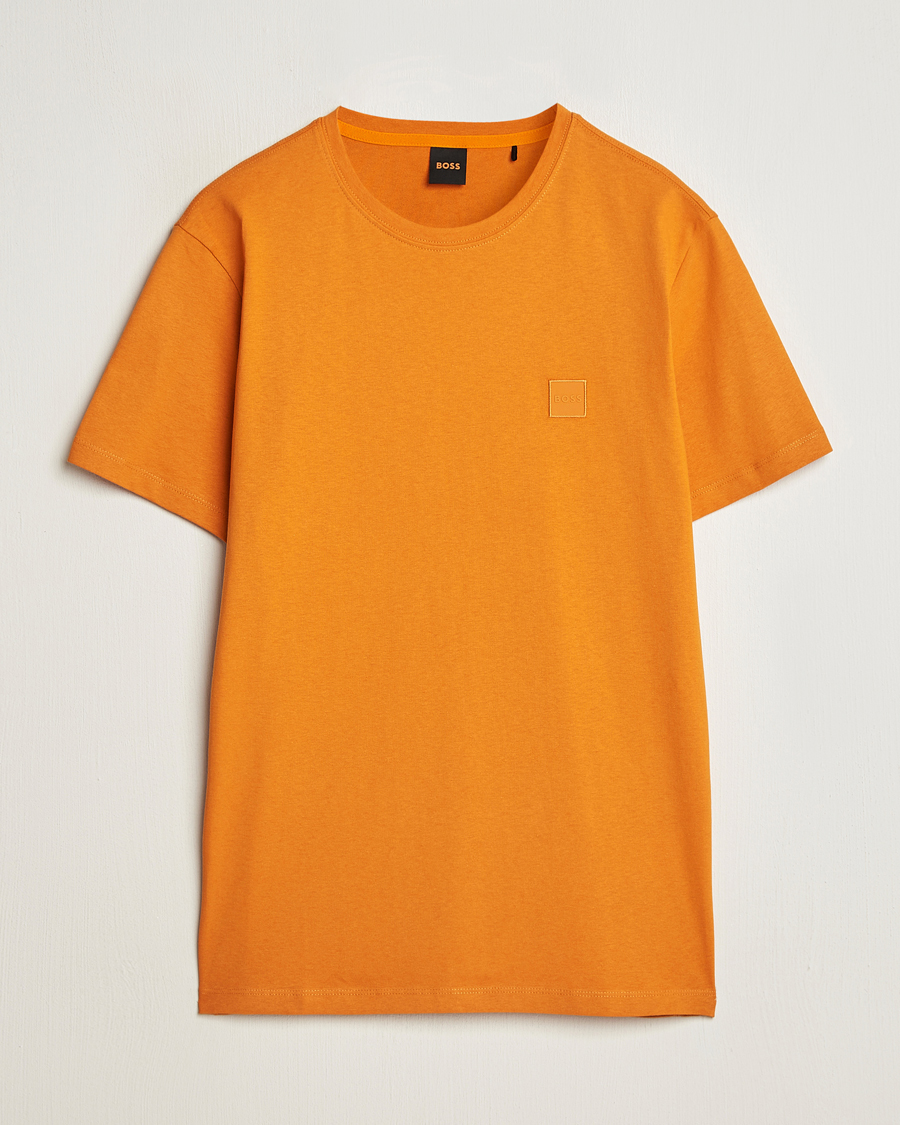 Homme | T-shirts | BOSS ORANGE | Tales Logo Crew Neck T-Shirt Open Orange