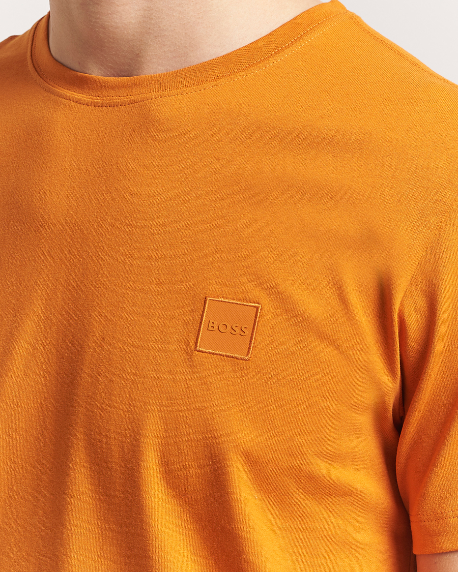 Homme | T-shirts | BOSS ORANGE | Tales Logo Crew Neck T-Shirt Open Orange