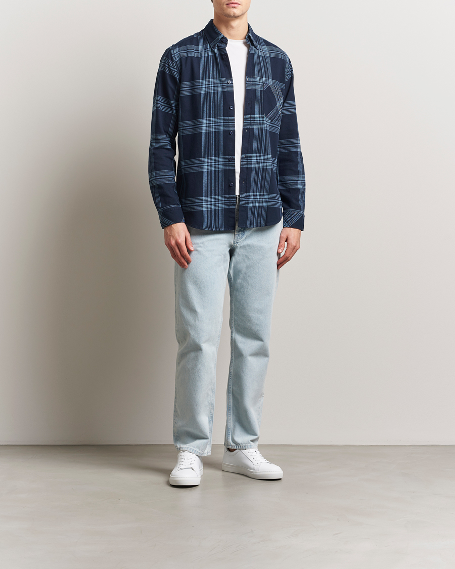 Homme | Chemises | BOSS ORANGE | Rickert Checked Shirt Dark Blue