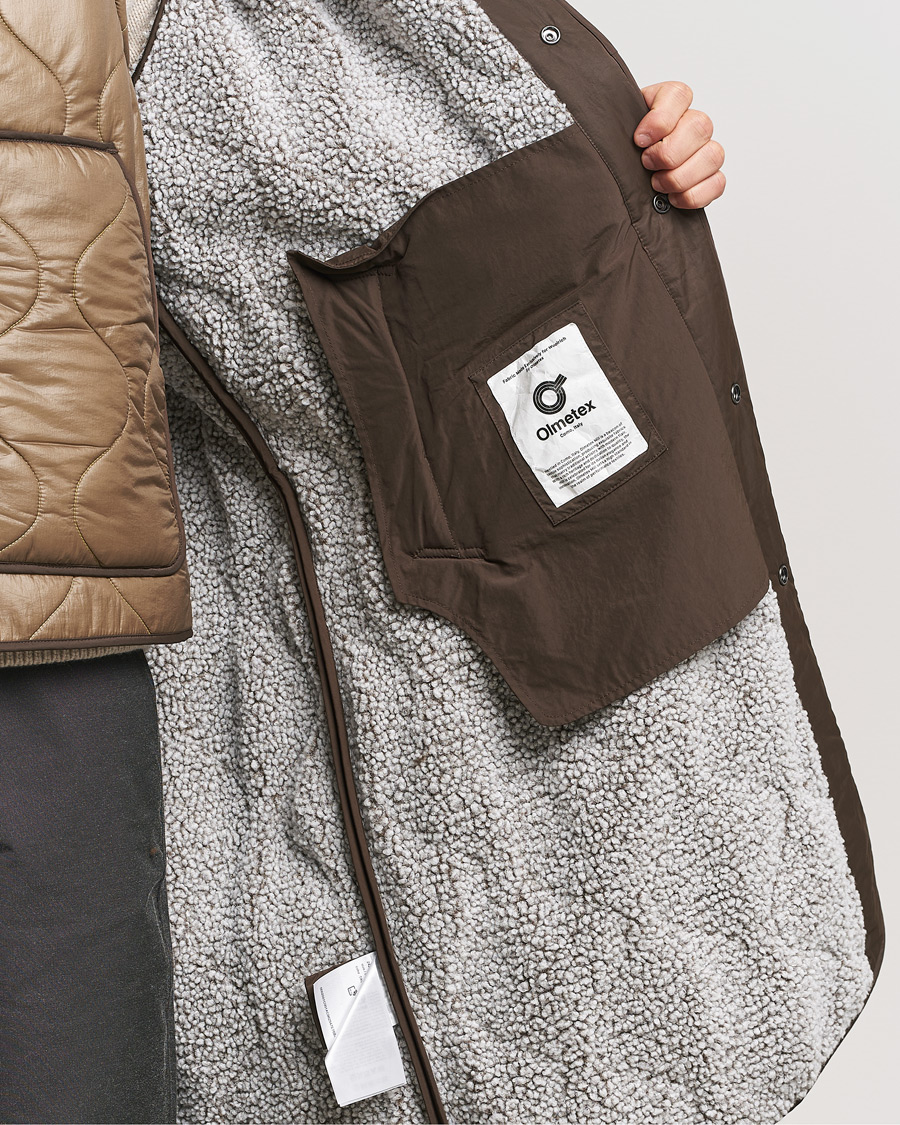 Homme | Manteaux Et Vestes | Woolrich | Quilted Coat Sherpa Lining by Todd Snyder Taupe