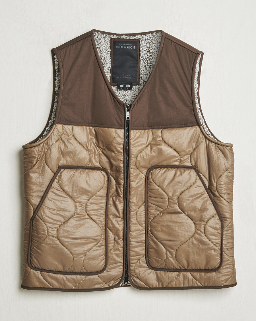 Homme | Manteaux Et Vestes | Woolrich | Quilted Vest Sherpa Lining by Todd Snyder Taupe