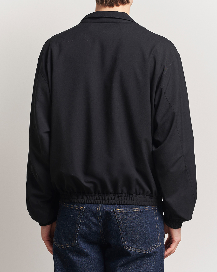 Homme | Manteaux Et Vestes | Auralee | Wool Zip Bomber Jacket Black